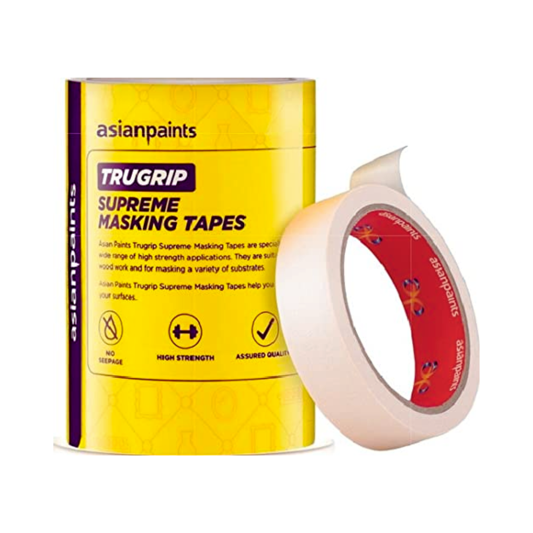 Masking Tape | Self Adhesive | Easy Peel and Clean Removal