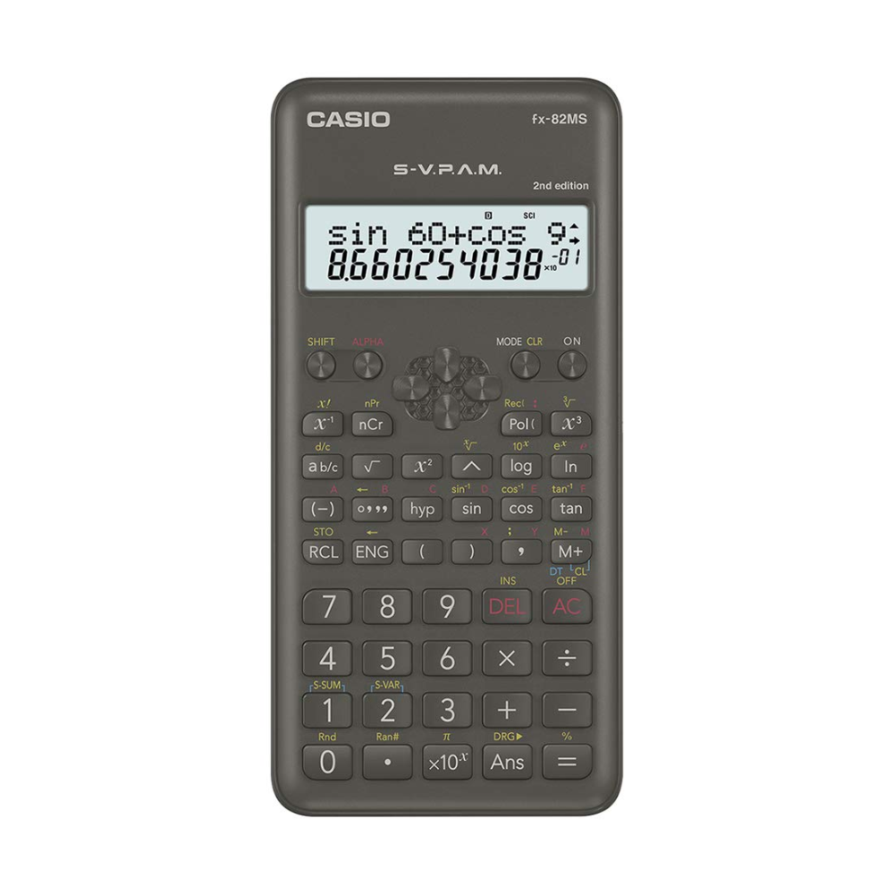 Casio FX-82MS Scientific Calculator | 2-Line Display | Non-Programmable Calculator