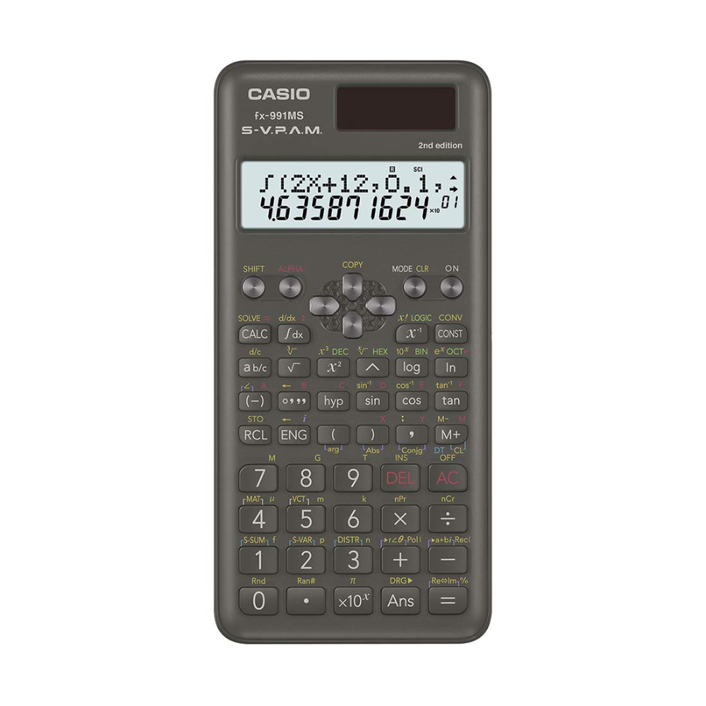 Casio FX-991MS Scientific Calculator | 2-Line Display | Non-Programmable