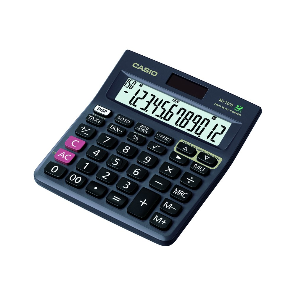 Casio MJ-120D Desktop Calculator | 12-Digit | Dual Power