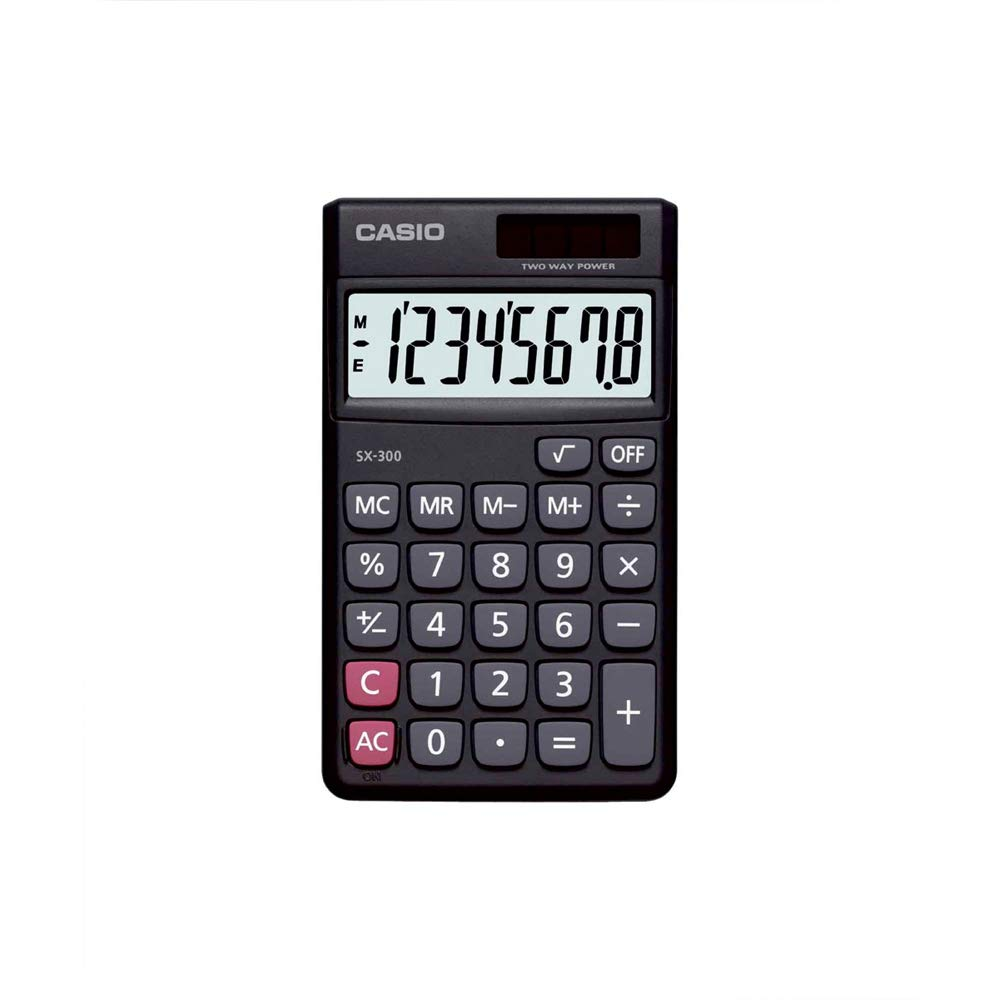 Casio SX-300 Desktop Calculator | 12-Digit | Dual Power