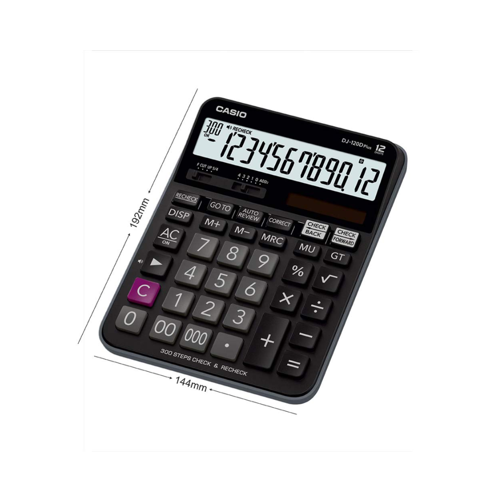 Casio dj-120dplus-w-ep Plusデスクトップ電卓確認、修正機能付き???ブラック Amazon.co.jp: Casio DJ-120DPLUS-W-EP Plus デスクトップ電卓