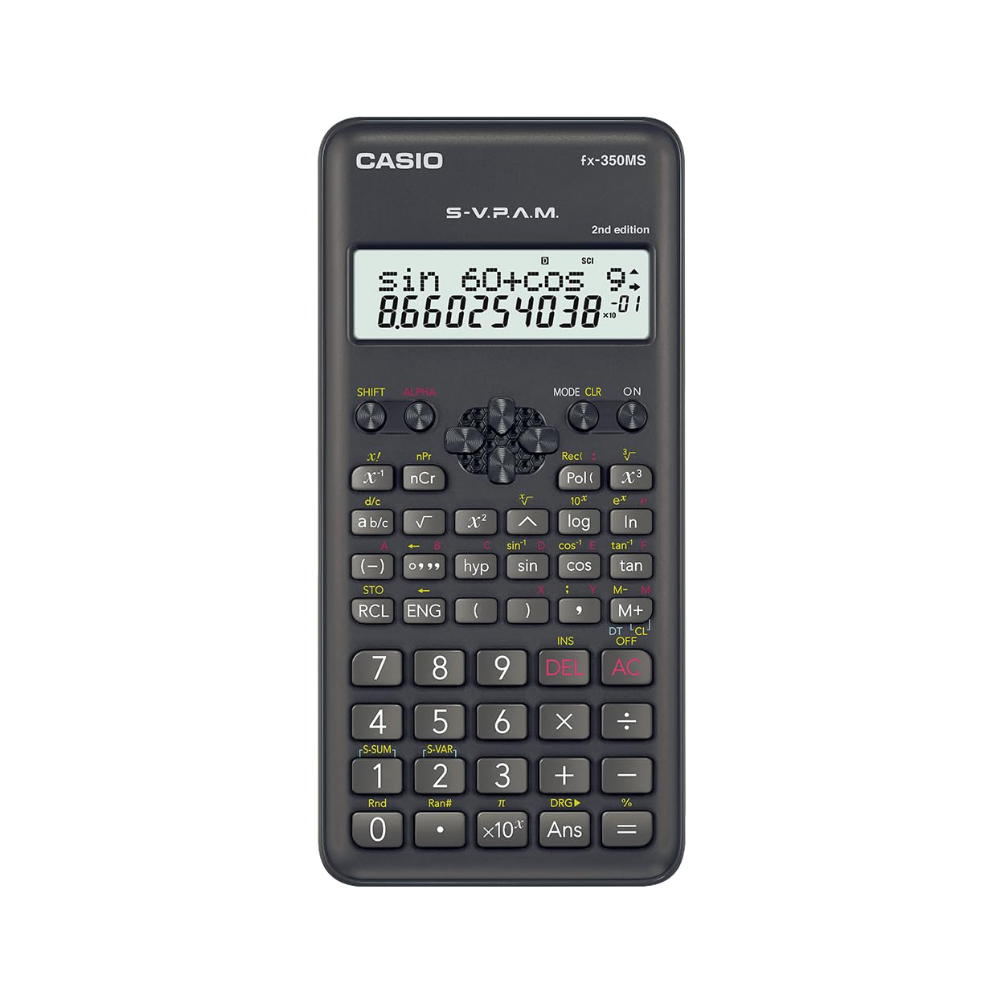 Casio FX-350MS Scientific Calculator | 2-Line Display | Non-Programmable