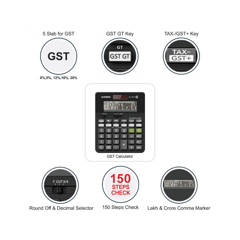 Casio MJ 12 GST Desktop Calculator