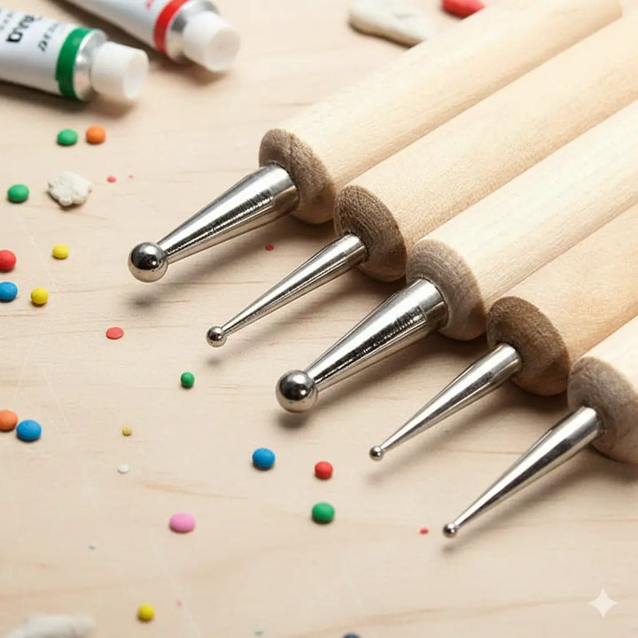 Emboss Tool Acrylic Handle 5 Pieces Set