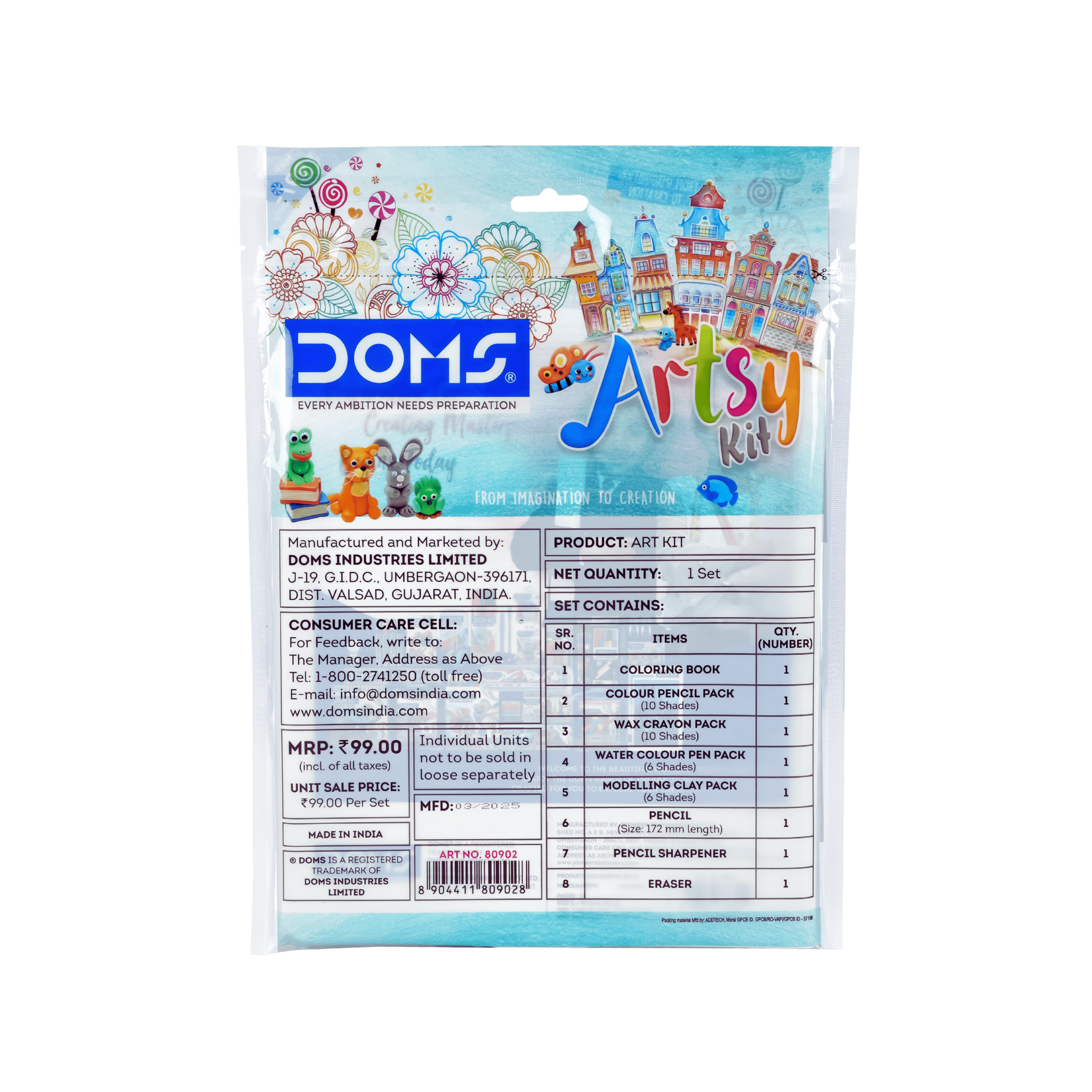 DOMS Artsy Stationery Kit | Kids Kit and DIY Activity Kit