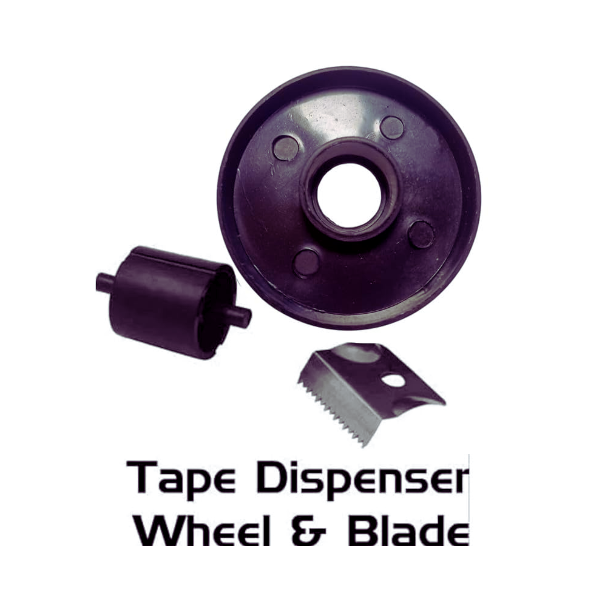 Tape Dispenser Heavy Duty 1 Inch | Durable Stationery Tape Cutter with Rubber Base | Tape Holder